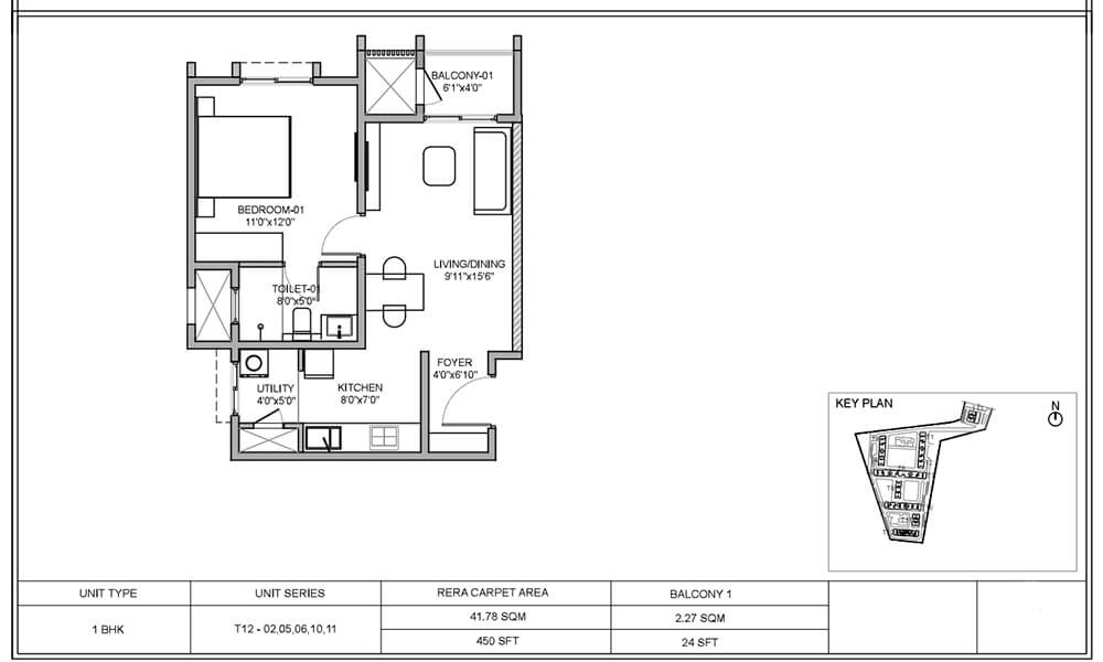 3 BHK Floor Plan